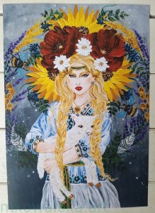 Plakat A4 - Mokosz z lawendą, Matka Ziemia, patronka kobiet