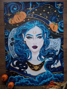 Plakat B2 - 70x50cm Czarodziejka niebieska