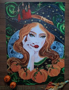 Plakat B2 - 70x50cm  Czarodziejka Ruda