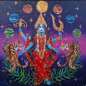 Obraz oryginalny Boginie Świata: Kali, 60x60cm, 2024