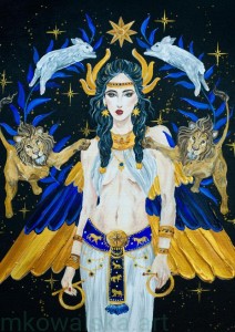 Plakat A4 - Isztar, babilońska bogini miłości i wojny