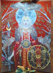 Plakat B2 - 70x50cm Freja, nordycka bogini