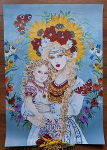 Plakat B2 - 70x50cm Mokosz z dzieciątkiem