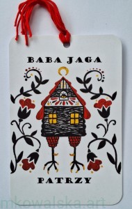 Zakładka do książki słowiańska: Baba Jaga Patrzy