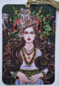 Zakładka do książki słowiańska: Dziewanna z Rysiem