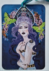 Zakładka do książki słowiańska: Lunula fioletowa