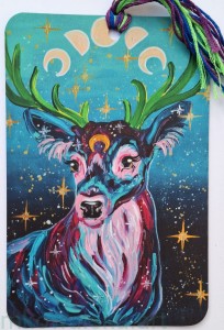 Zakładka do książki zwierzęta: Jeleń magiczny