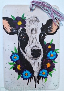 Zakładka do książki zwierzęta: Krówka