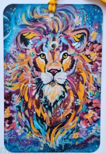 Zakładka do książki zwierzęta: Lew magiczny