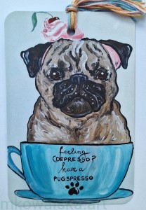 Zakładka do książki zwierzęta: Mops