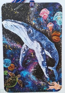 Zakładka do książki zwierzęta: Wieloryb kosmiczny