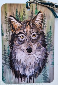 Zakładka do książki zwierzęta: Wilk leśny