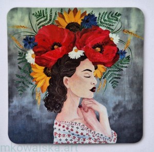 Podkładka pod kubek - Świteź 9x9cm