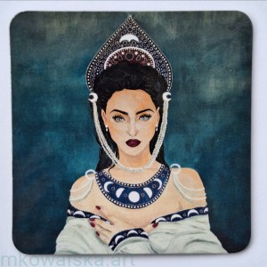 Podkładka pod kubek - Zorza wieczorna 9x9cm