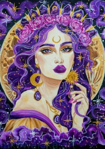 Plakat A4 Kamienie Szlachetne: Agat Fioletowy