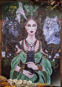 Plakat B2 - 70x50cm Znachorka słowiańska zielarka