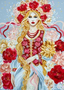 Plakat A4 Słowiański Zodiak: Panna Łada