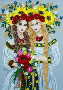 Plakat A4 Słowiański Zodiak: Bliźnięta Lel i Polel