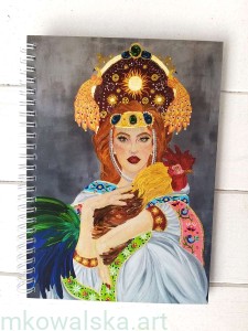 Notatnik A5 słowiański: Zorza Poranna, Bogini Świtu. Mitologiczna Boska Istota Jutrzenki