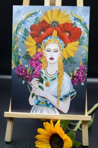 Plakat A4 - Mokosz z malwami, Bogini Matka, Opiekunka Kobiet, Matka Ziemia