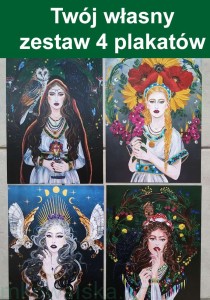 ! Dobierz własny zestaw 4 plakatów A4 - Słowianki