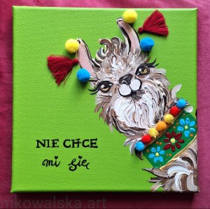 Alpako-lama Renatka 20x20cm 2026