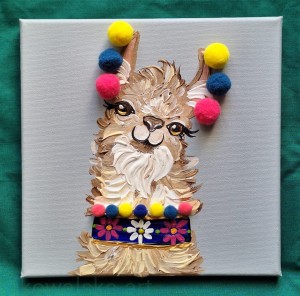 Alpako-lama Pablo 20x20cm 2026