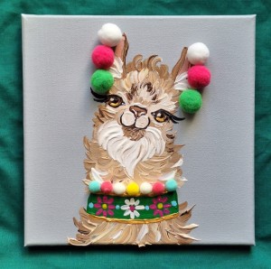 Alpako-lama Miguel 20x20cm 2026