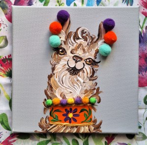 Alpako-lama Martusia 20x20cm 2026