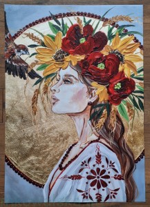Plakat B2 70x50cm: Ziarna od plew - Glamour Slavic Folk