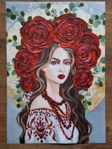 Plakat B2 70x50cm: Siła we mnie - Glamour Slavic Folk