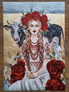Plakat B2 70x50cm: Marysieńka - Glamour Slavic Folk