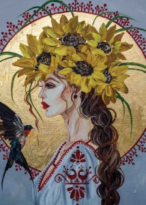 Plakat A4: Jaskółka siostra burzy - Glamour Slavic Folk