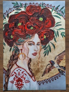Plakat B2 70x50cm: Idzie burza - Glamour Slavic Folk