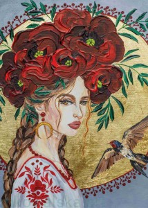 Plakat A4: Idzie burza - Glamour Slavic Folk