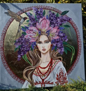 Obraz oryginalny: Ciepły wiatr 50x50cm - Glamour Slavic Folk 2026