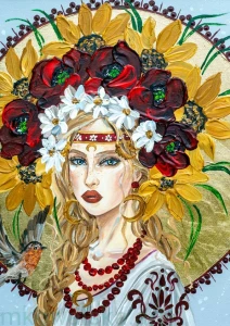 Plakat A4: W Południe Lata - Glamour Slavic Folk