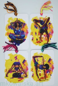 Zestaw zakładek do książek - Joga