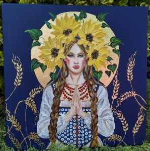 Obraz oryginalny: Pomiędzy na miedzy BOLESŁAWSKA 50x50cm 2026