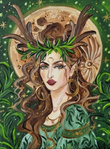 Obraz oryginalny: Leśna Driada II 40x30cm 2026
