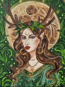 Obraz oryginalny: Leśna Driada I 40x30cm 2026